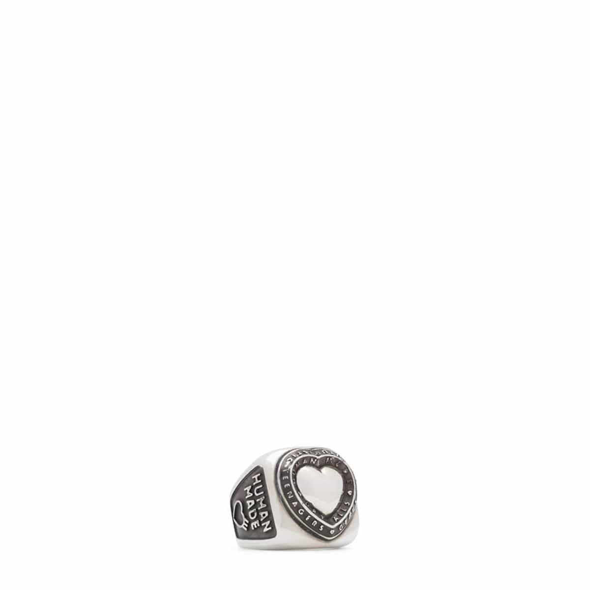 HEART COLLEGE RING Silver