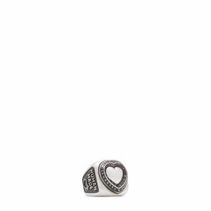 HEART COLLEGE RING Silver – Bodega