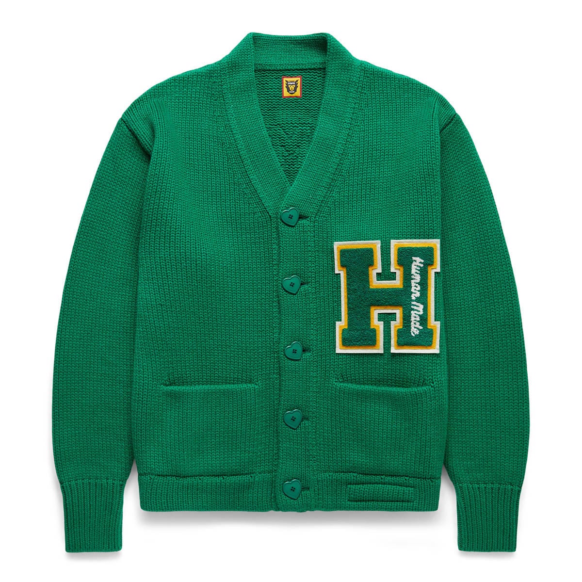 LOW GAUGE KNIT CARDIGAN GREEN | GmarShops