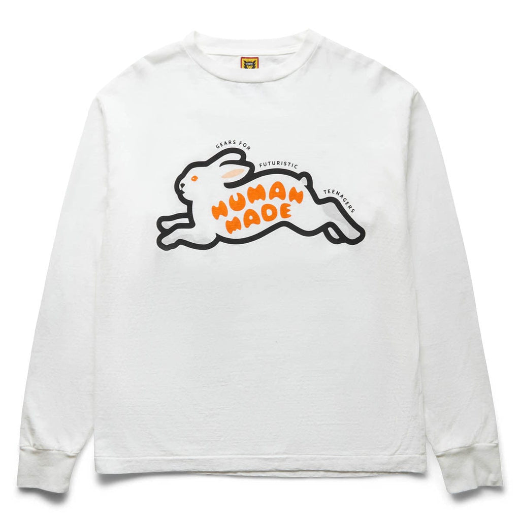 L/S T-SHIRT RABBIT WHITE | Bodega