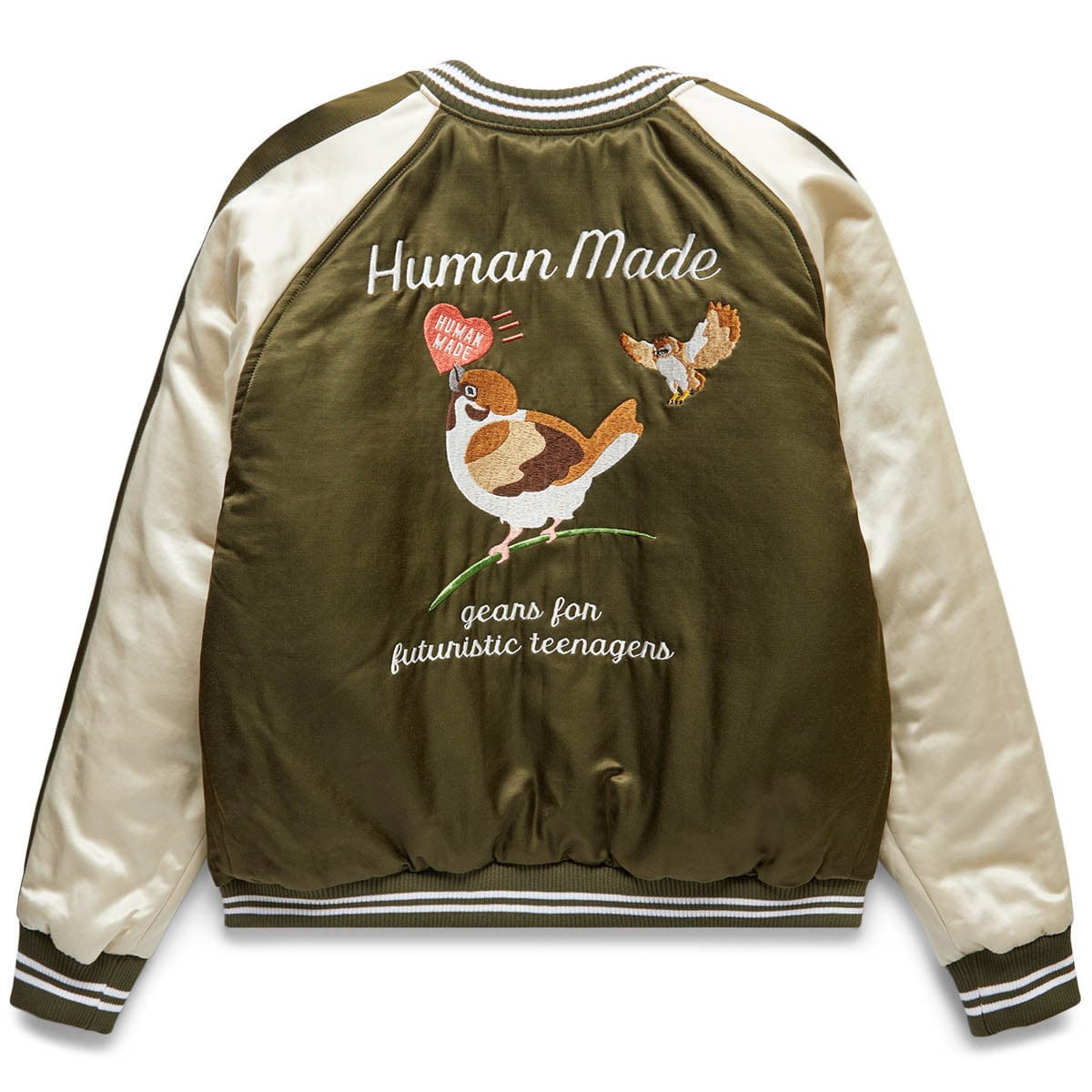 Human Made Tiger L/S T-Shirt Olive DrabHuman Made Tiger L/S T