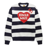 Human Made Knitwear STRIPED HEART KNIT SWEATER