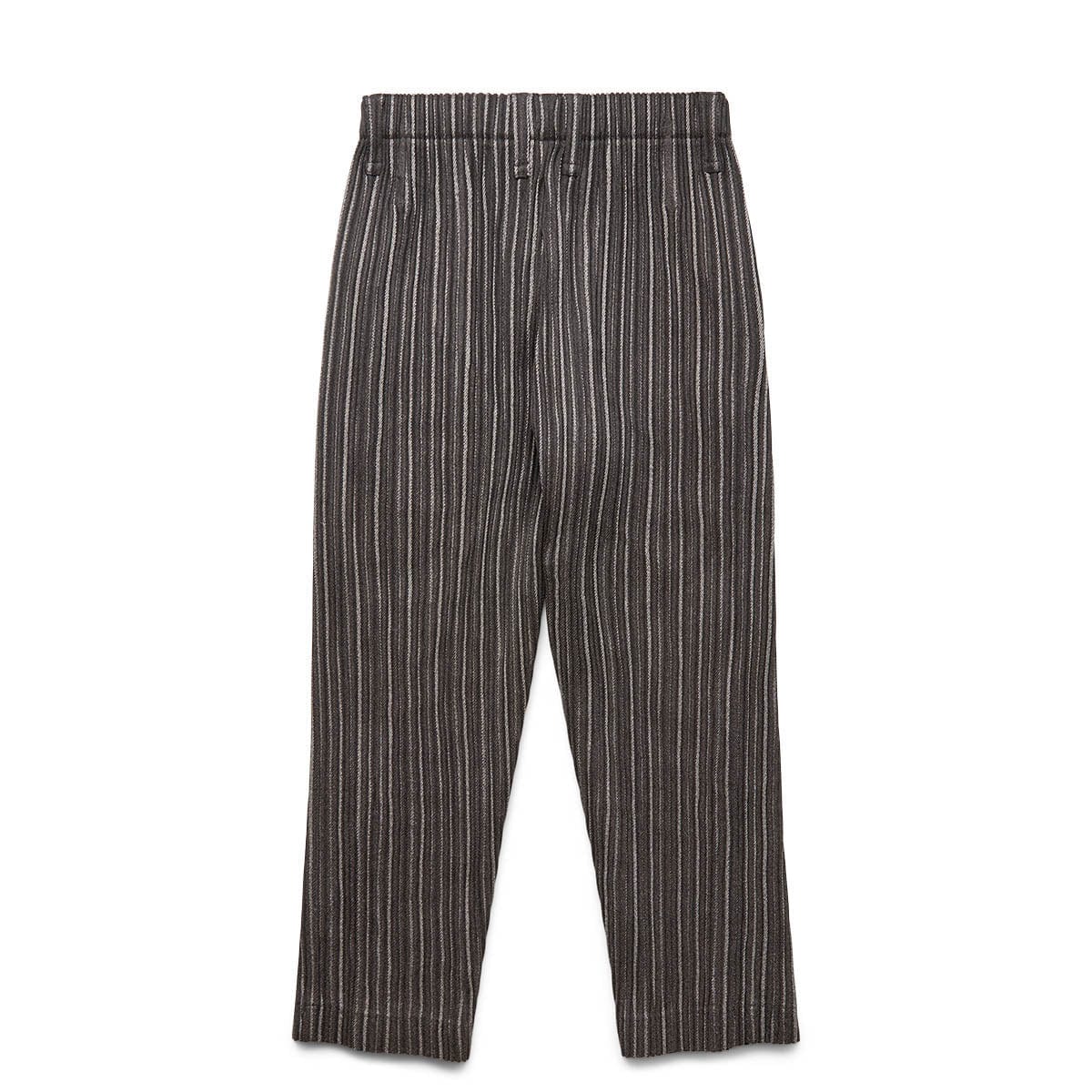 Homme Plissé Issey Miyake Bottoms BLACK STRIPE / 1 TWEED PLEATS