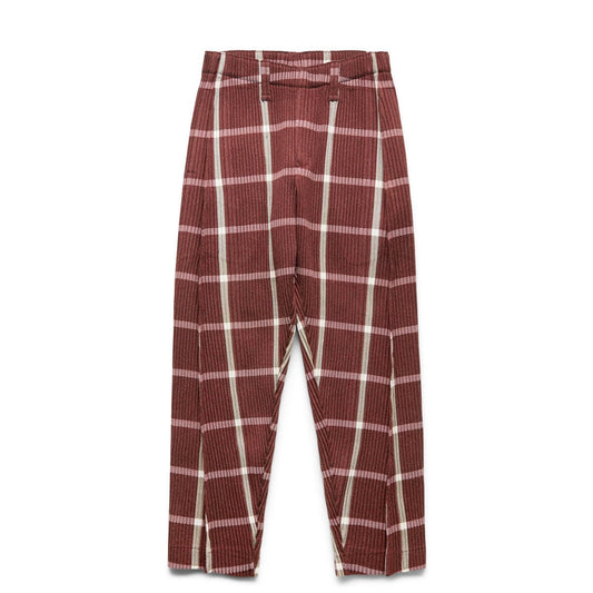 Homme Plissé Issey Miyake Bottoms RED CHECK / 1 TWEED PLEATS