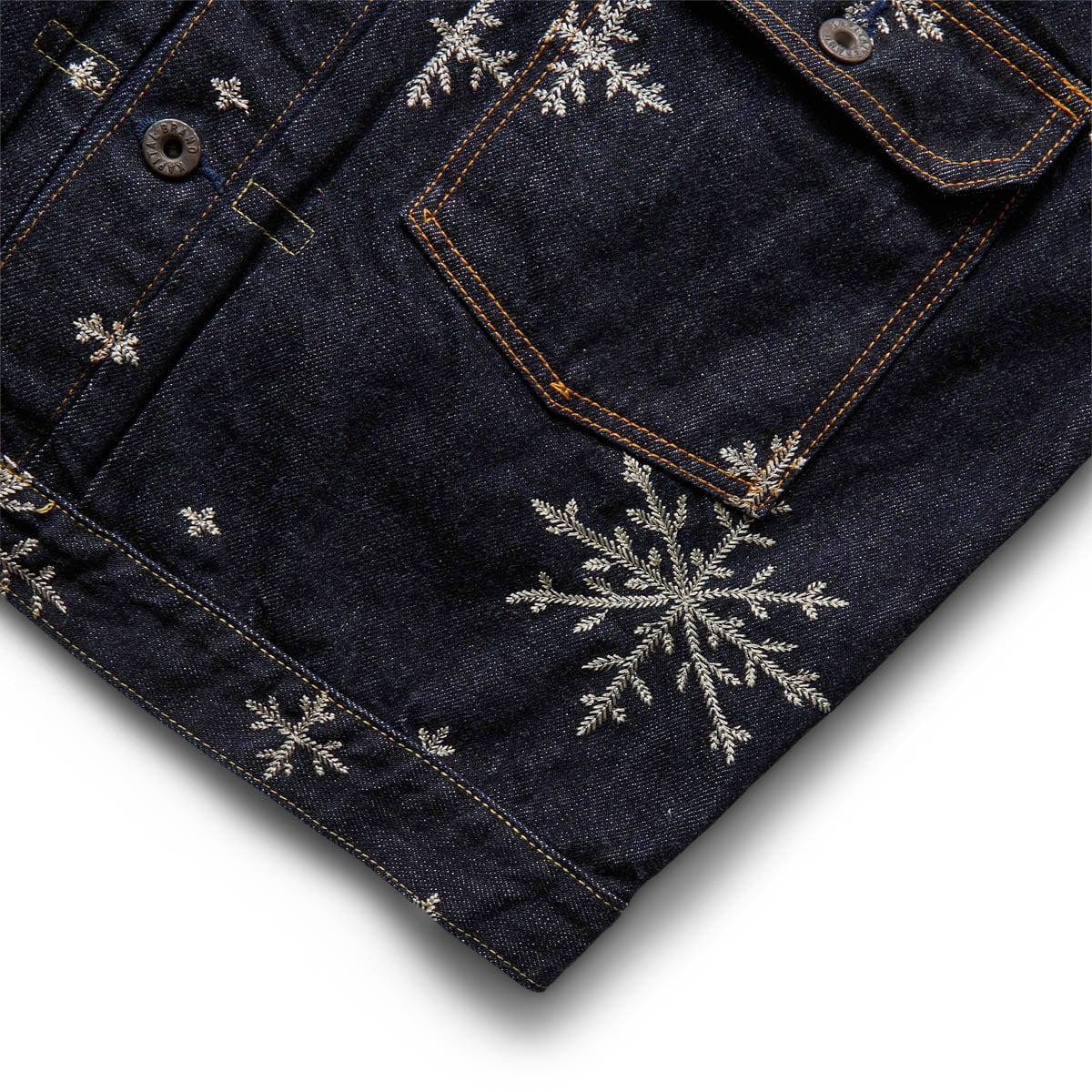 TTT_MSW 21ss ice wash embroidered denim - デニム/ジーンズ