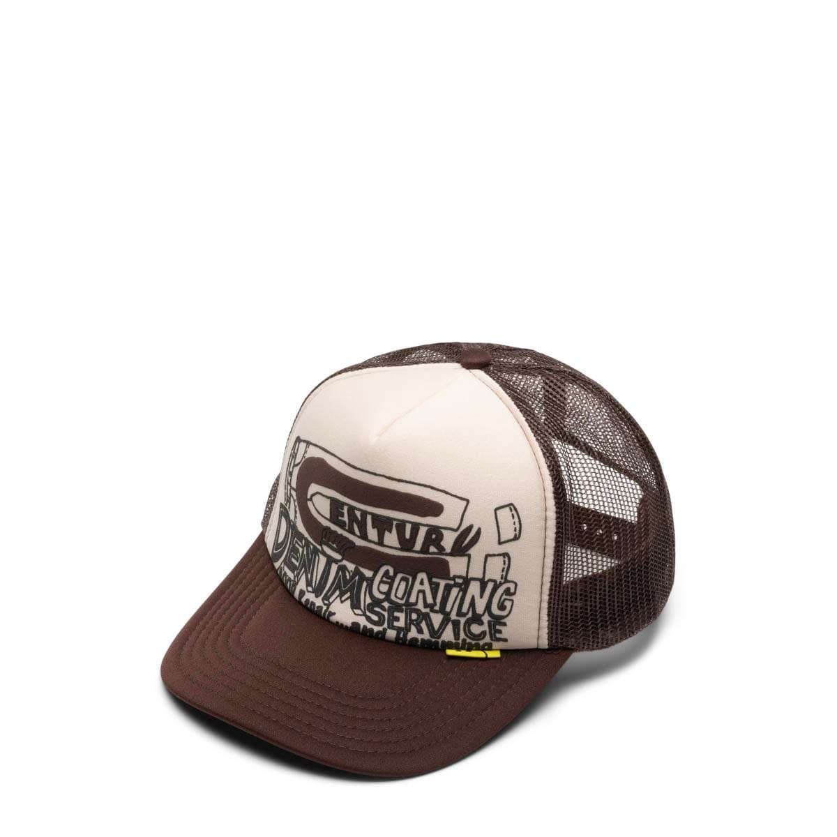 Kapital Headwear ECRU/BROWN / O/S CENTURY DENIM COATING SERVICE TRUCK CAP