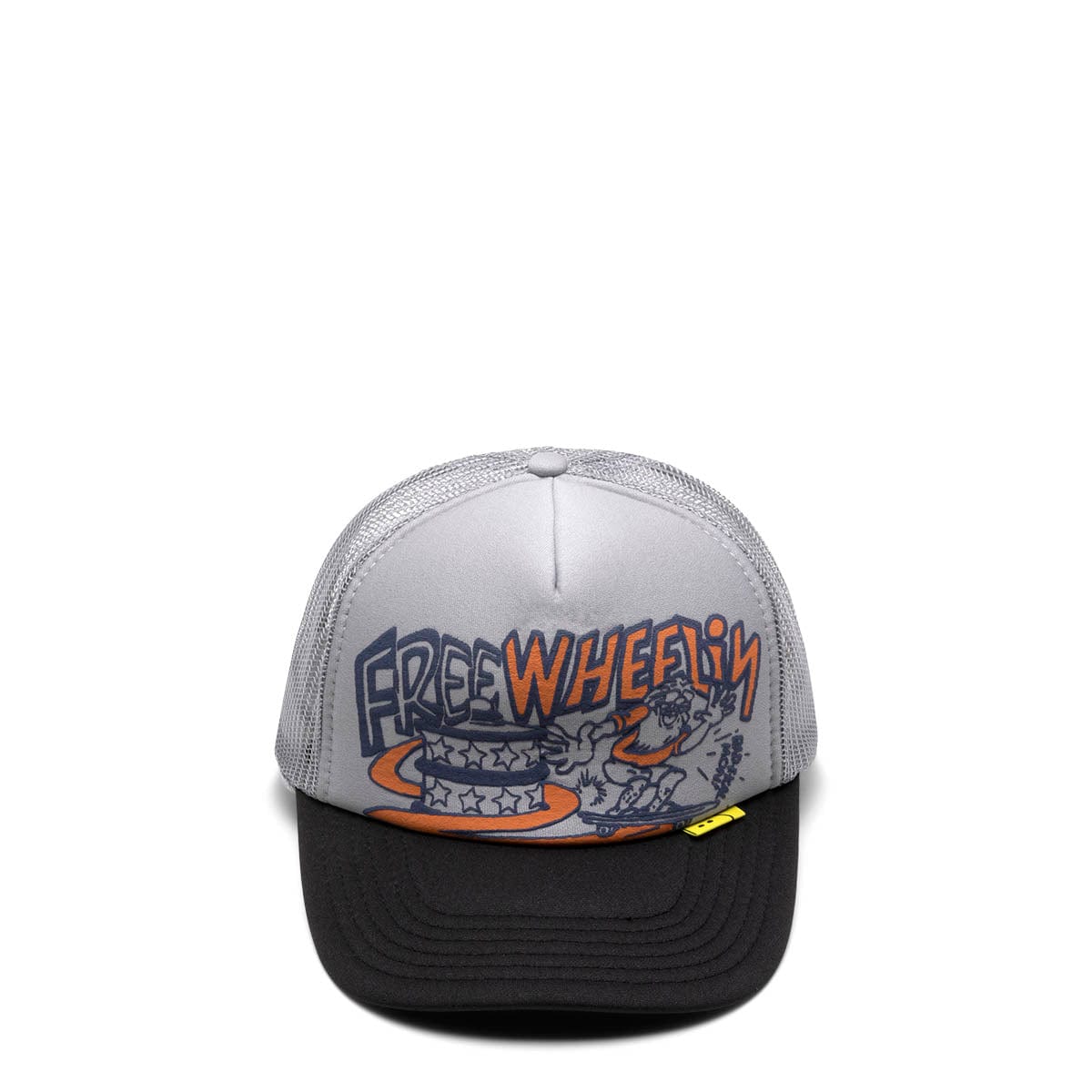 Kapital Headwear GREY/BLACK / O/S FREE WHEELIN' TRUCKER CAP