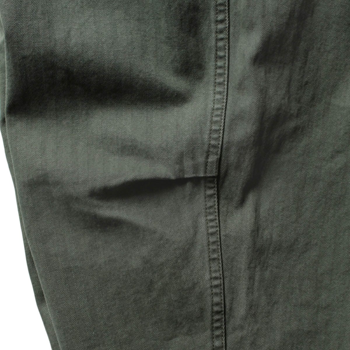 GARMENT DYED HERRINGBONE PANTS