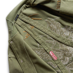 Pyjama Short T-shirt World | EAGLE VS. SNAKE FLIGHT JACKET OLIVE