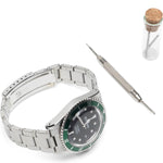Load image into Gallery viewer, Maharishi Watches STEEL SILVER / O/S GREEN MARINE WATCH
