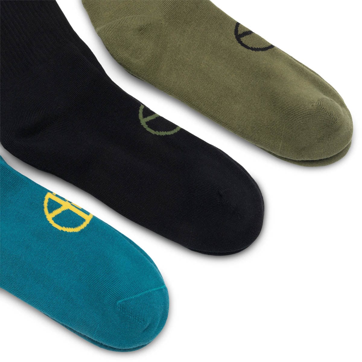 Maharishi  MILTYPE Peace Tabi Sports Socks Teal/Olive/Black