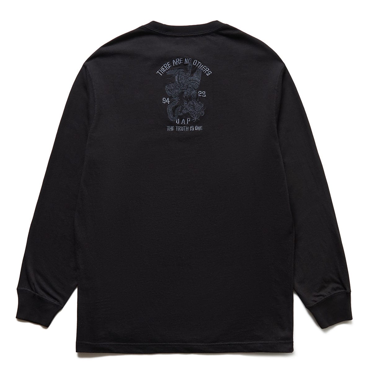 Maharishi U.A.P. EMBROIDERED L/S T-SHIRT BLACK