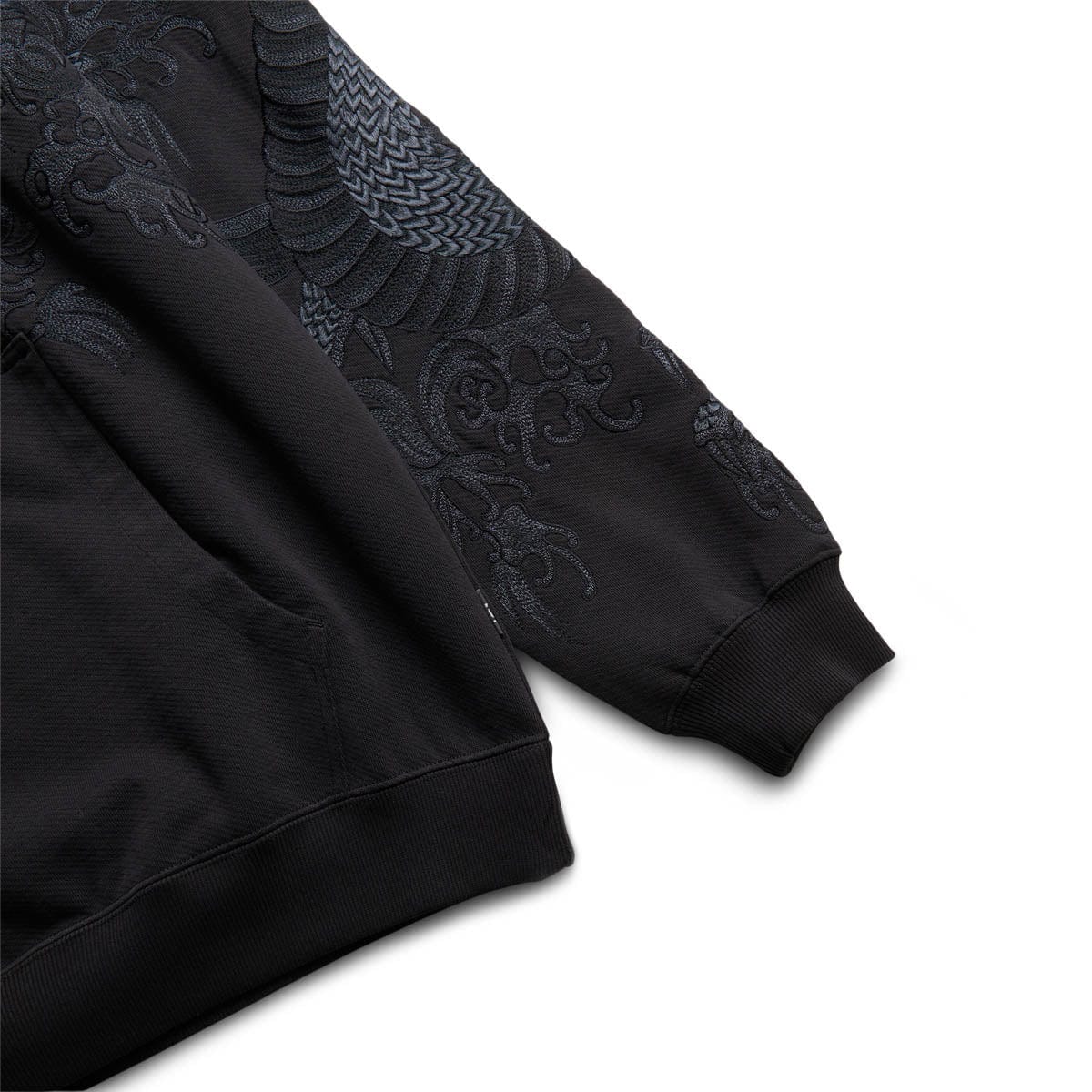 Maharishi Hoodies & Sweatshirts WATER DRAGON EMBROIDERED HOODIE