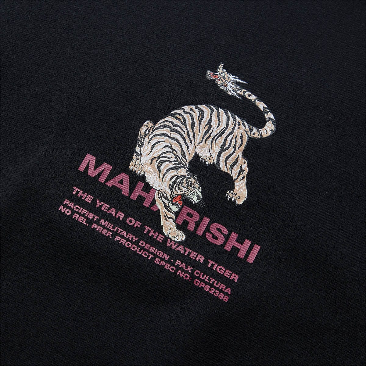 Maharishi T-Shirts WOODBLOCK TIGER T-SHIRT