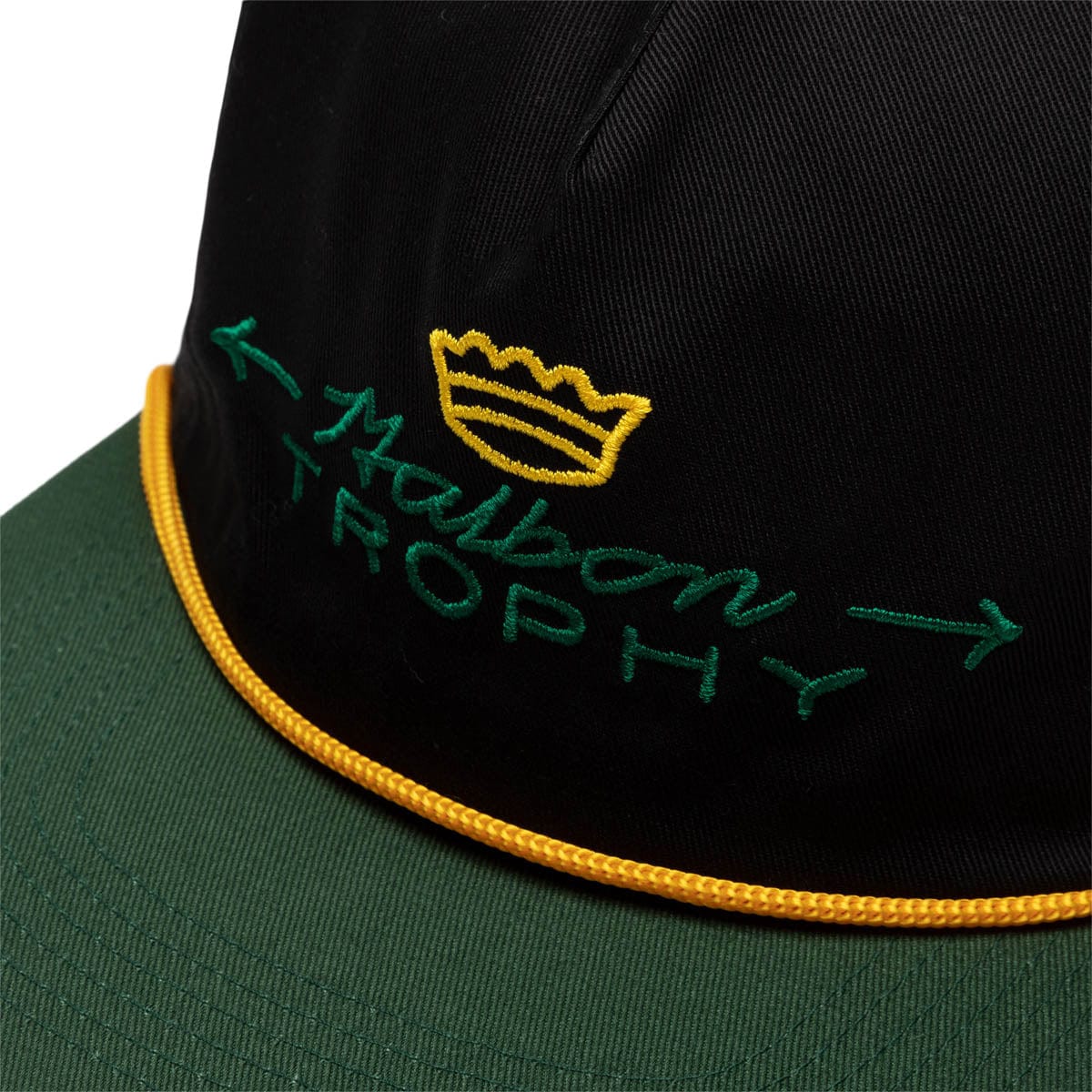 Malbon Golf Headwear BLACK/GREEN / O/S TROPHY ROPE HAT