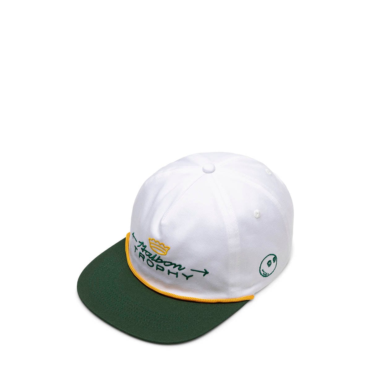 Malbon Golf Headwear WHITE/GREEN / O/S TROPHY ROPE HAT