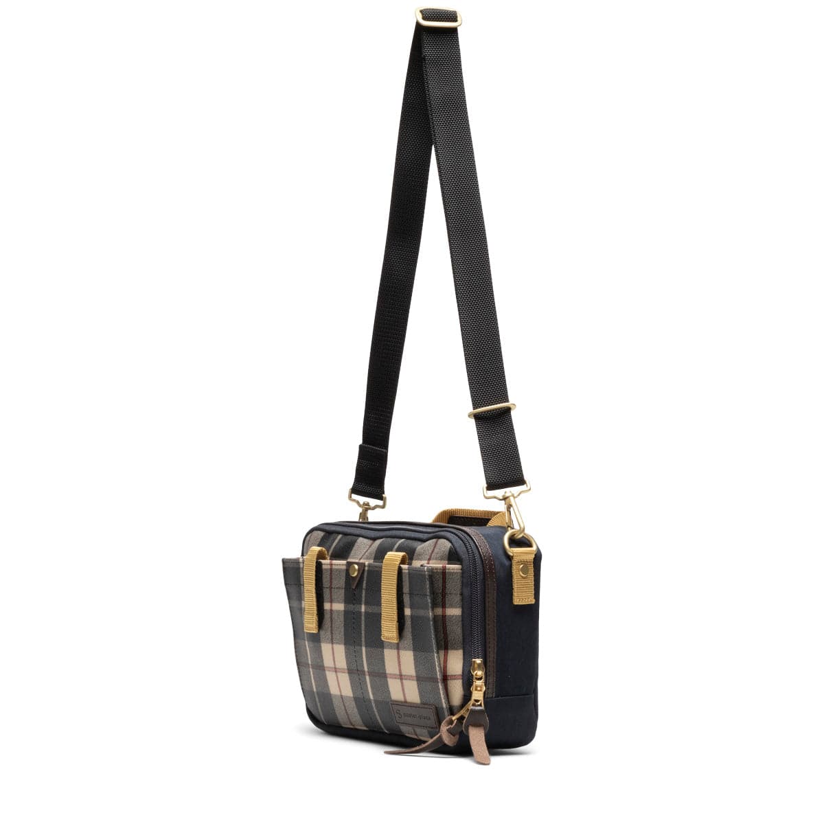 Master-Piece Bags BEIGE / O/S LINK CHECK SHOULDER BAG