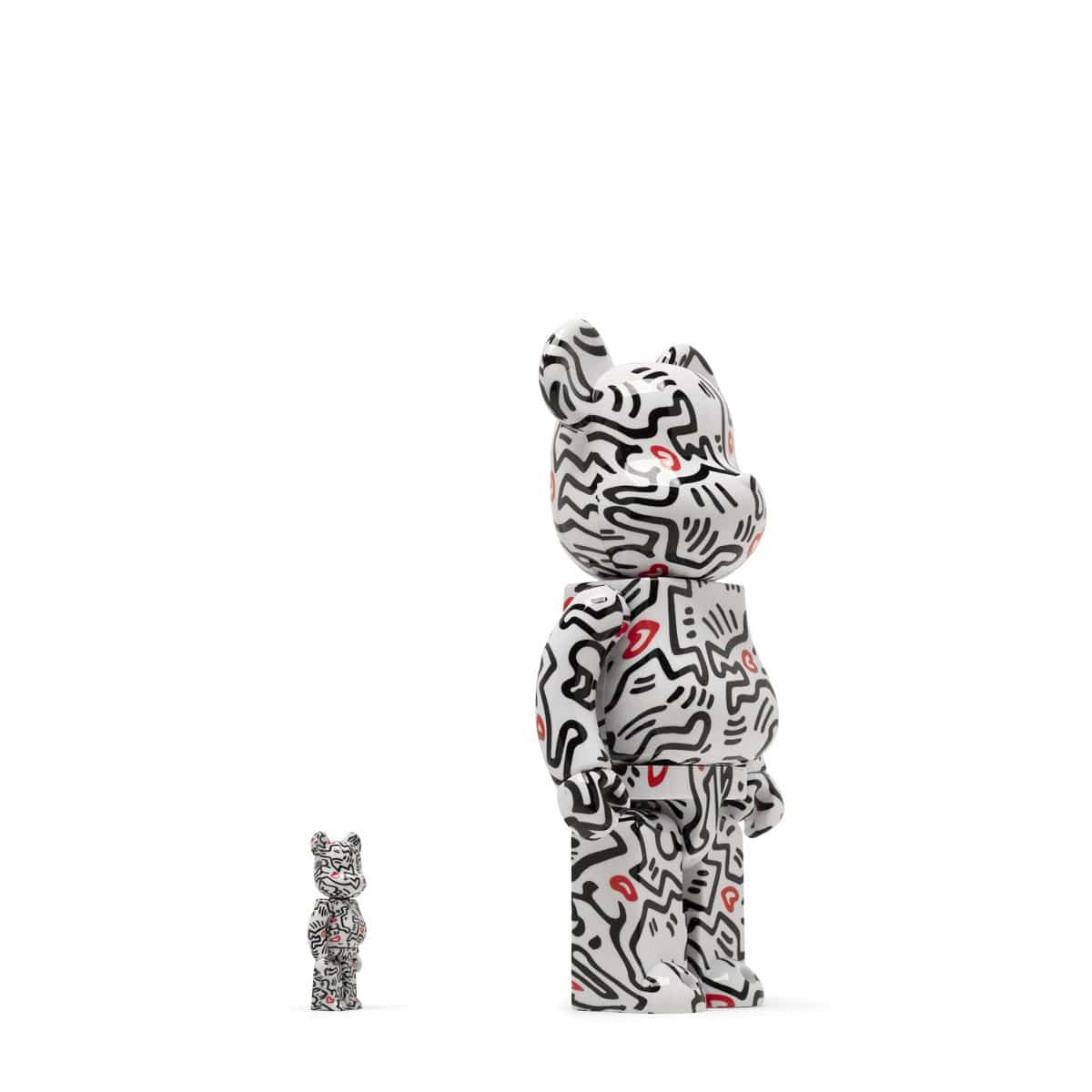 Medicom Toy Odds & Ends MULTI / O/S BE@RBRICK KEITH HARING #8 100% & 400% SET
