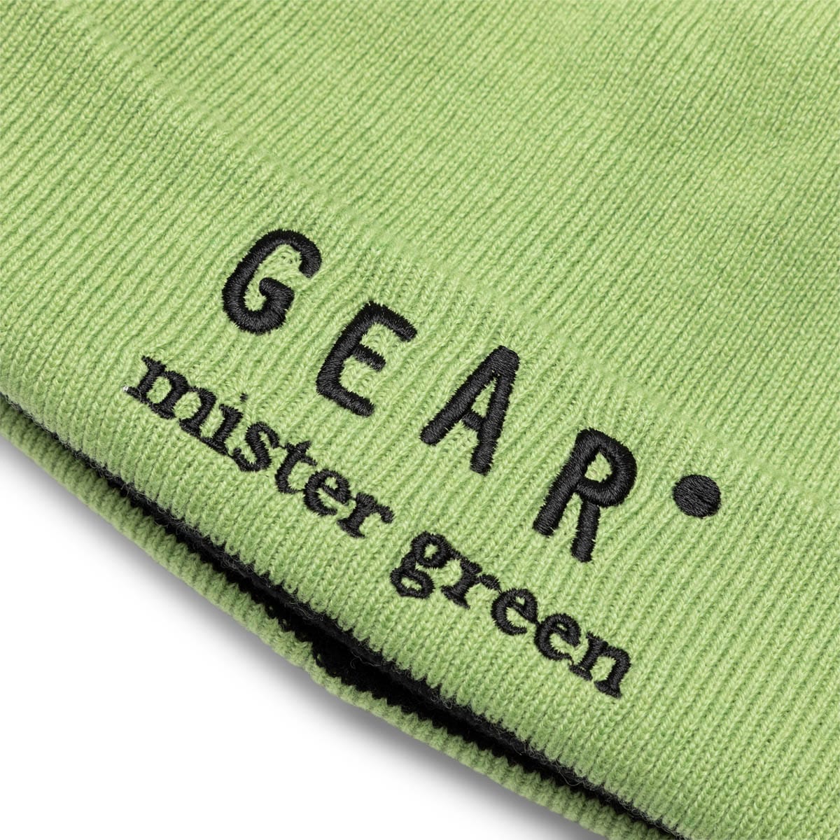 Mister Green Headwear BLACK/OLIVE / O/S CASHMERE GEAR BEANIE