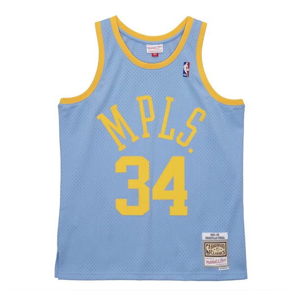 NBA SWINGMAN JERSEY LAKERS 2001 COLUMBIA BLUE