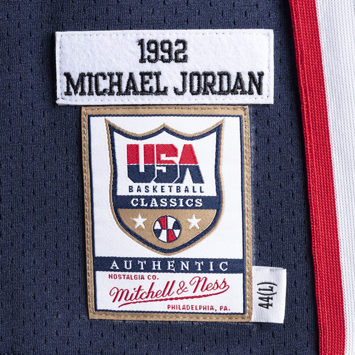 Mitchell & Ness MENS APPAREL - Mens Tank Tops TEAM USA AUTHENTIC JERSEY NBA - MICHAEL JORDAN