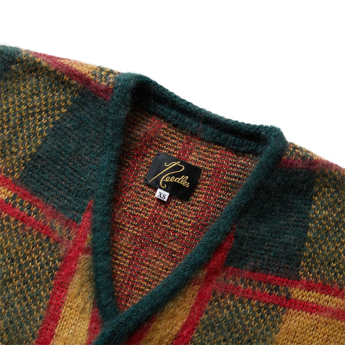 MOHAIR CARDIGAN GREEN DIAMOND | Bodega