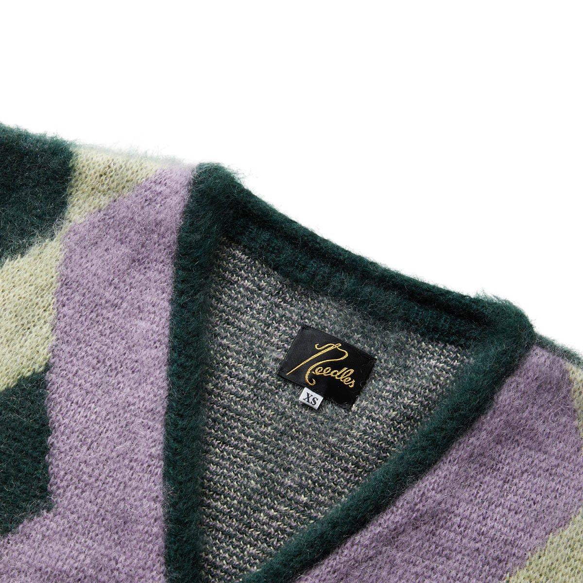 MOHAIR CARDIGAN GREEN TARTAN | Bodega