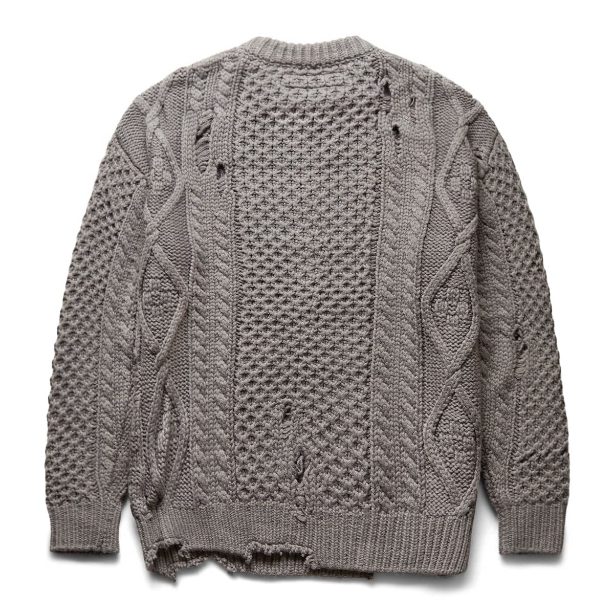 SAVAGE CABLE SWEATER GRAY | Bodega