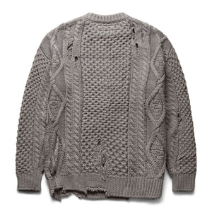 NEIGHBORHOOD SAVAGE CABLE SWEATER L ブラック - ニット/セーター