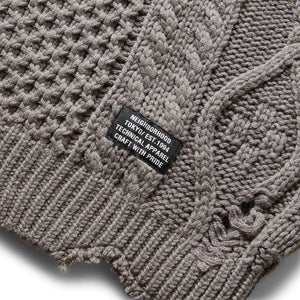 SAVAGE CABLE SWEATER GRAY | Bodega