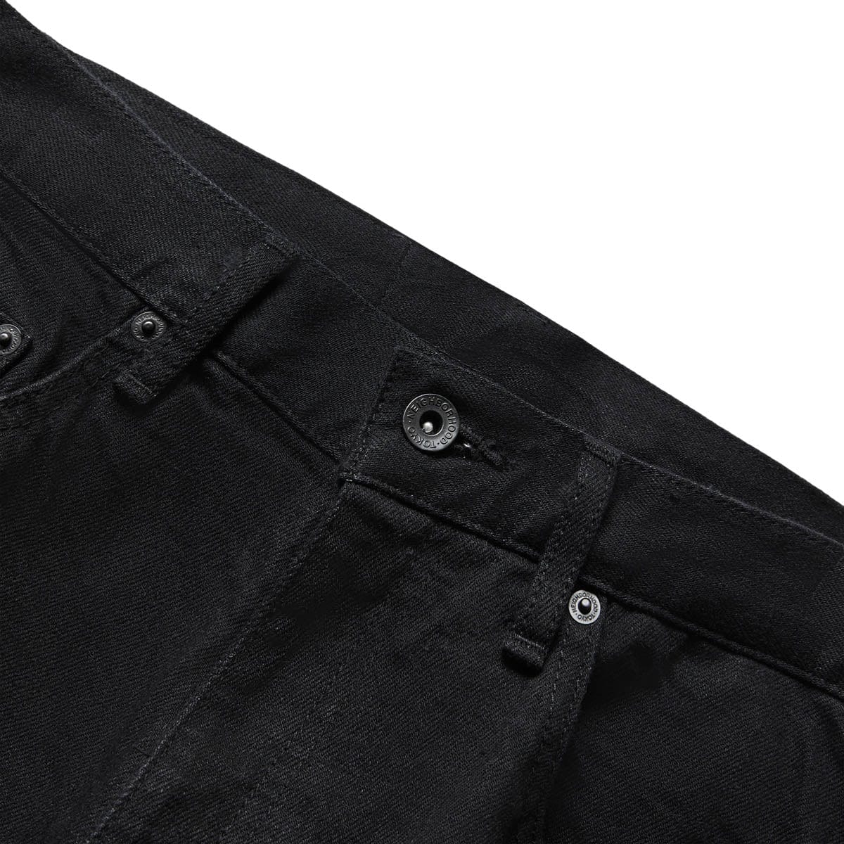 SKINNY DENIM PANTS BLACK | Bodega