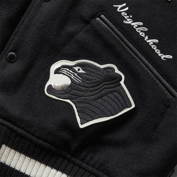 STADIUM VARSITY JACKET BLACK | Bodega