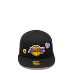 Load image into Gallery viewer, New Era Headwear 5950 CHAIN STITCH HEART 12451 LOS ANGELES LAKERS OTC
