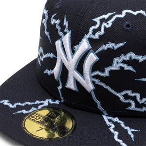 Shop New Era New York Yankees Electrify Fitted Hat 60296406-ERA blue