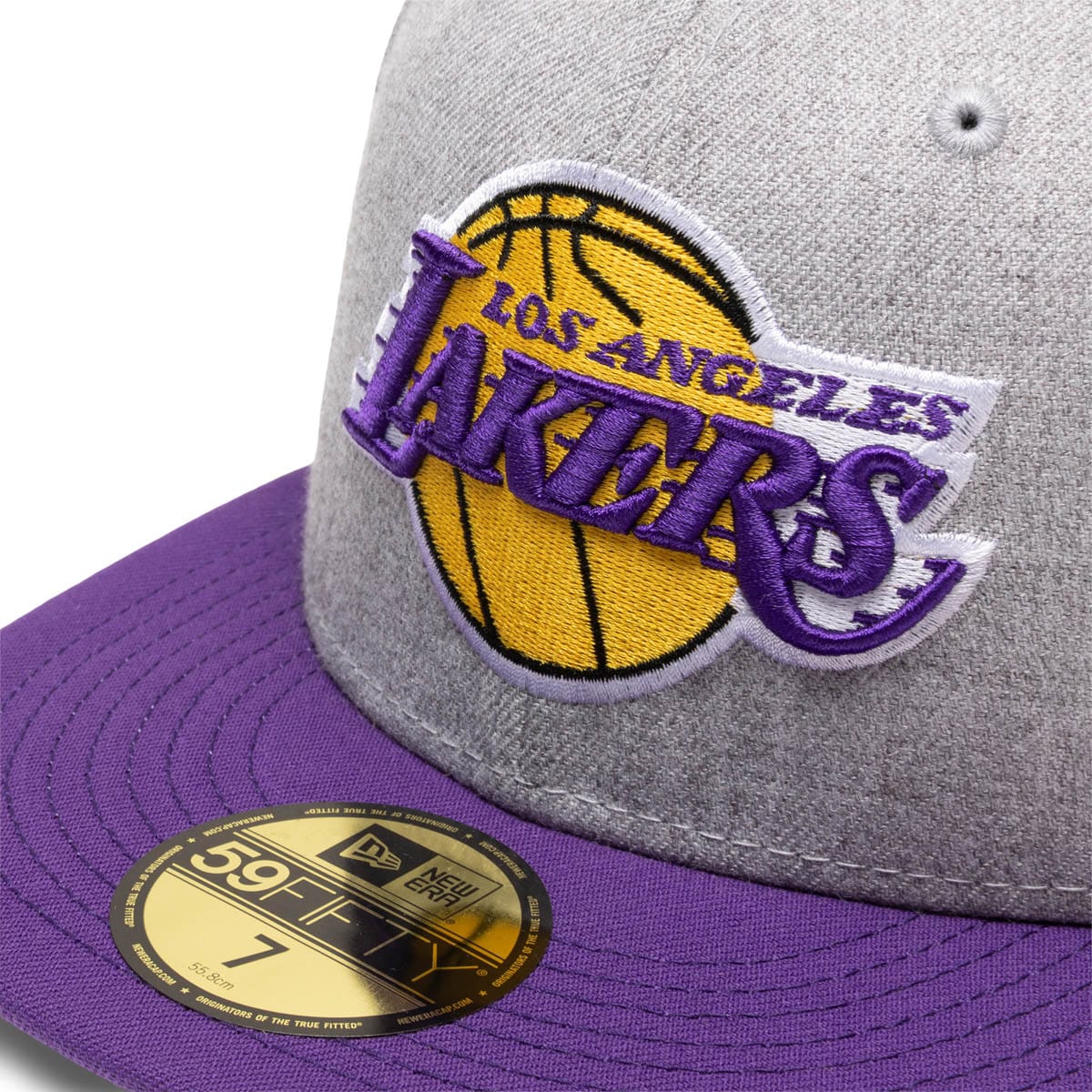 New Era - Los Angeles Lakers Heather Grey 39THIRTY Cap