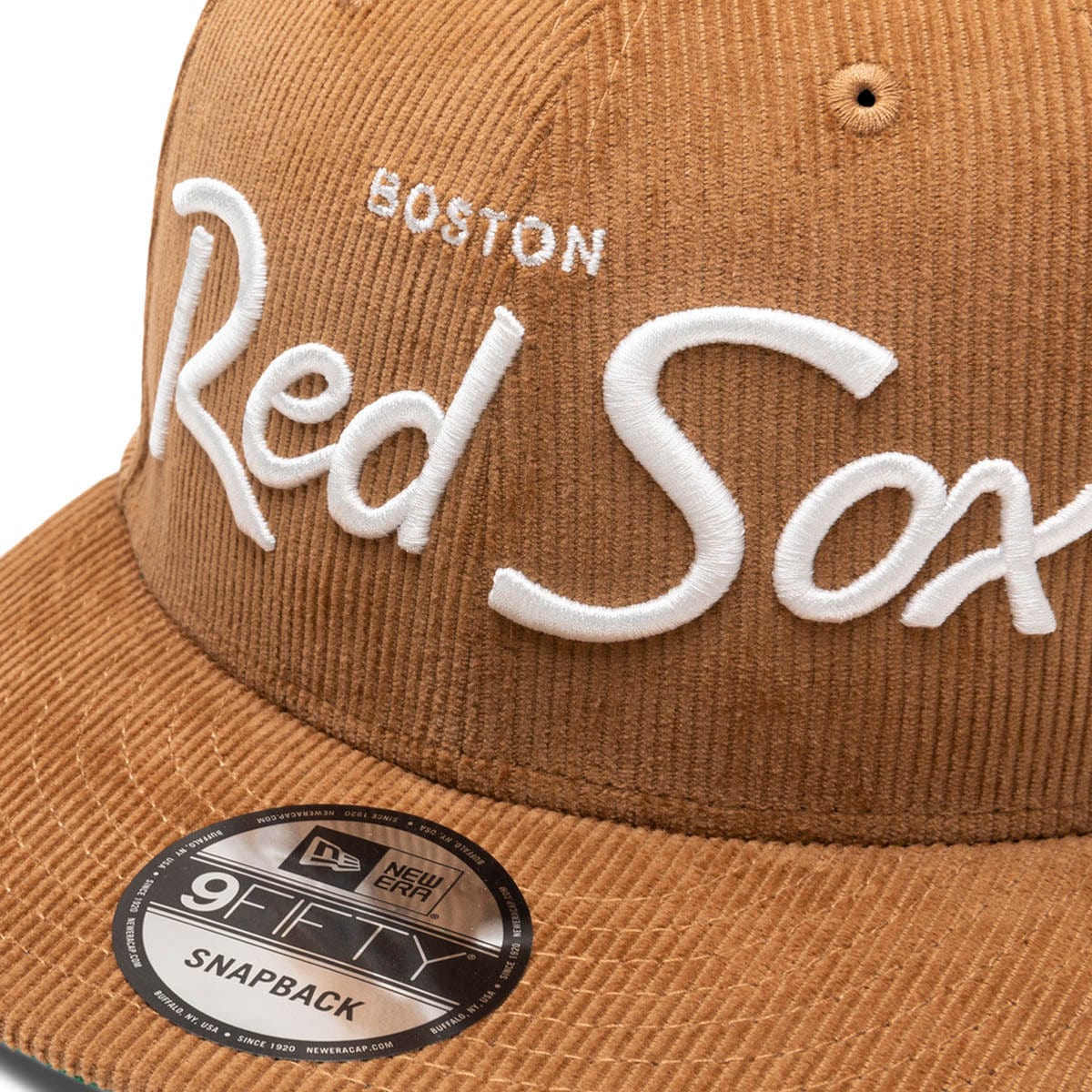 New Era Boston Red Sox Corduroy Script 9Fifty Brown Snapback Hat