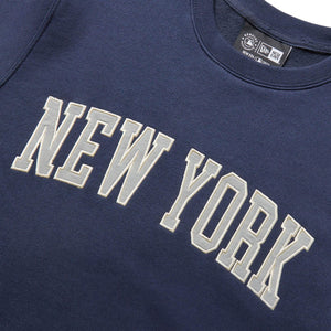 New Era Mlb Team Logo Crew Neck New York Yankees Sweatshirt grey