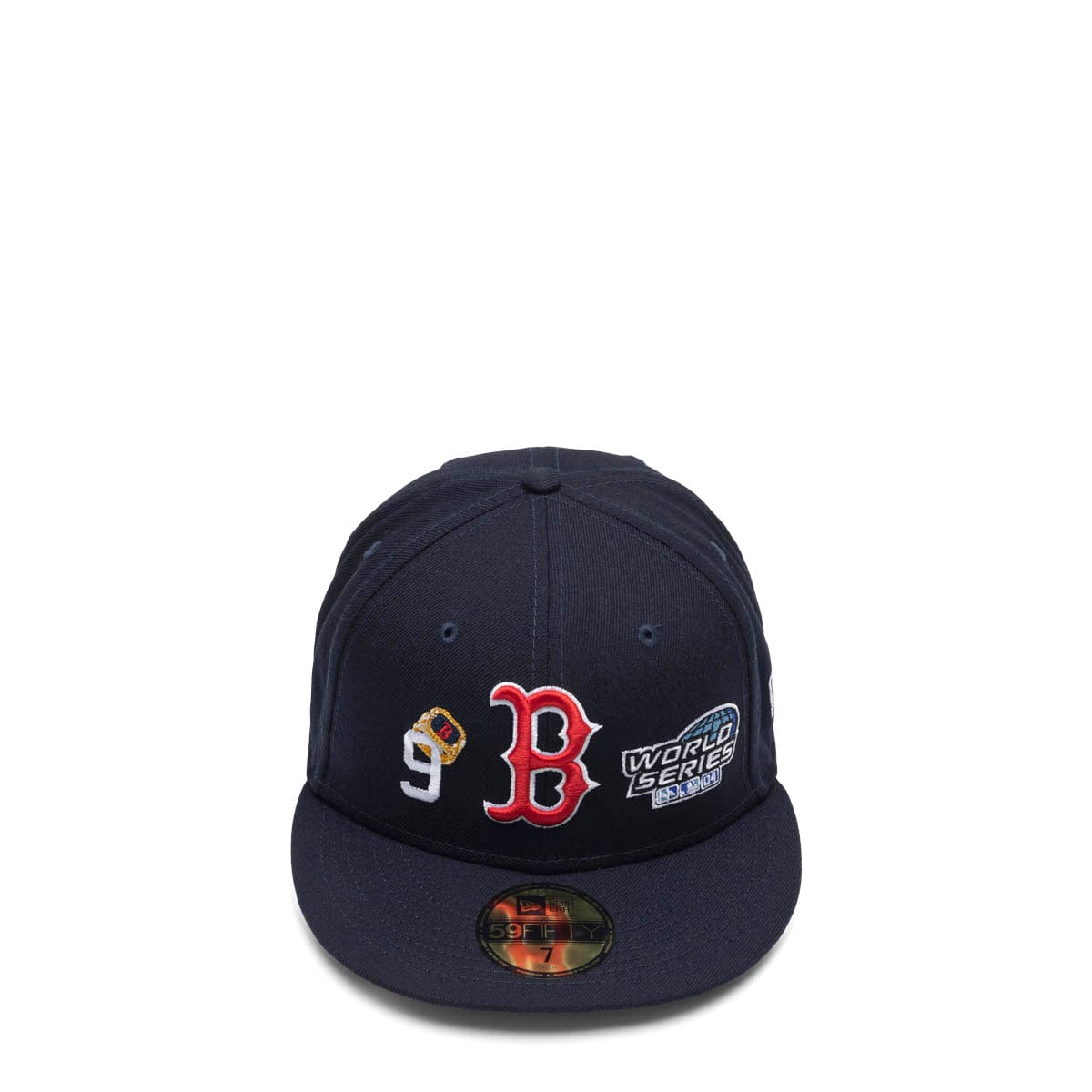 New Era Flat Brim 59FIFTY World Series Boston Red Sox MLB Grey and