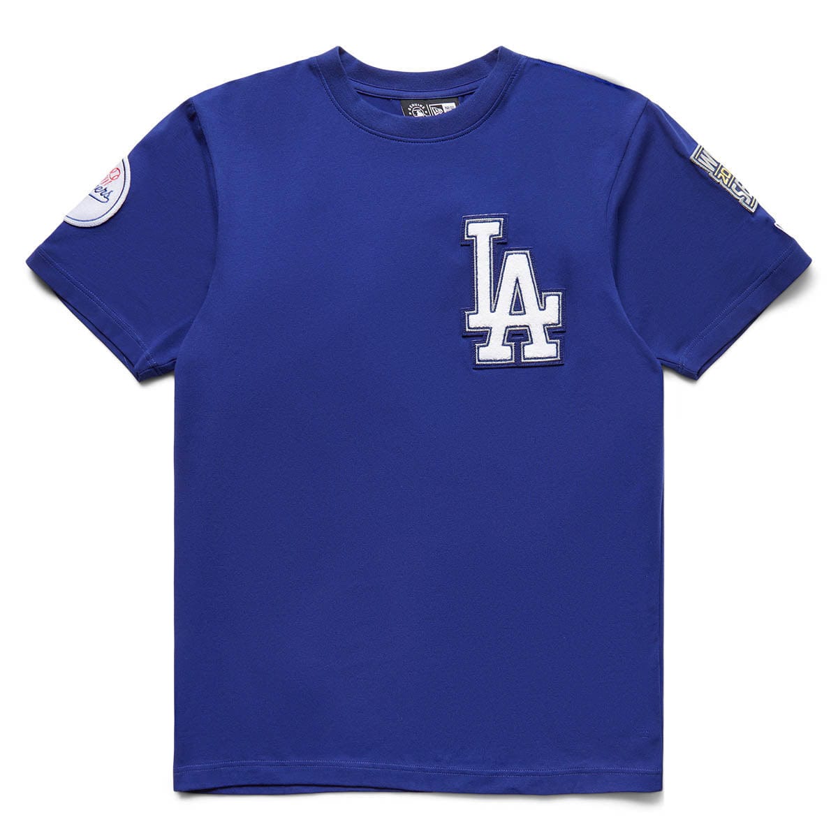 Women's New Era Royal Los Angeles Dodgers Team Stripe T-Shirt Size: Medium