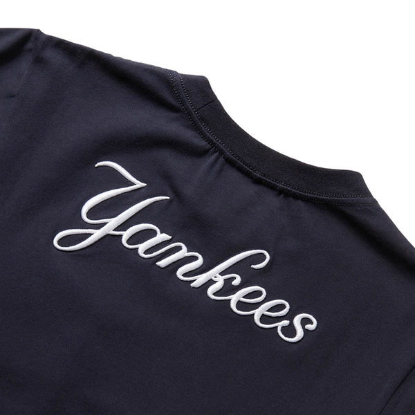 New York Yankees MLB Embroidered Wordmark Short Sleeve Tee Shirt By Nike