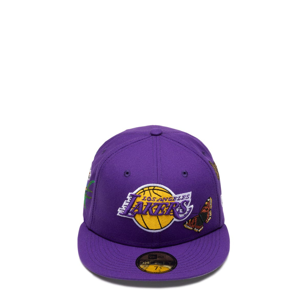 New Era Los Angeles Lakers Black Chainstitchheart Edition 59Fifty Fitted Hat