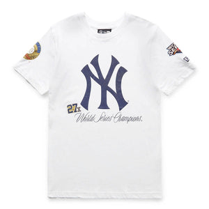 NY Yankees Team Crest T-Shirt in Vintage White - Glue Store