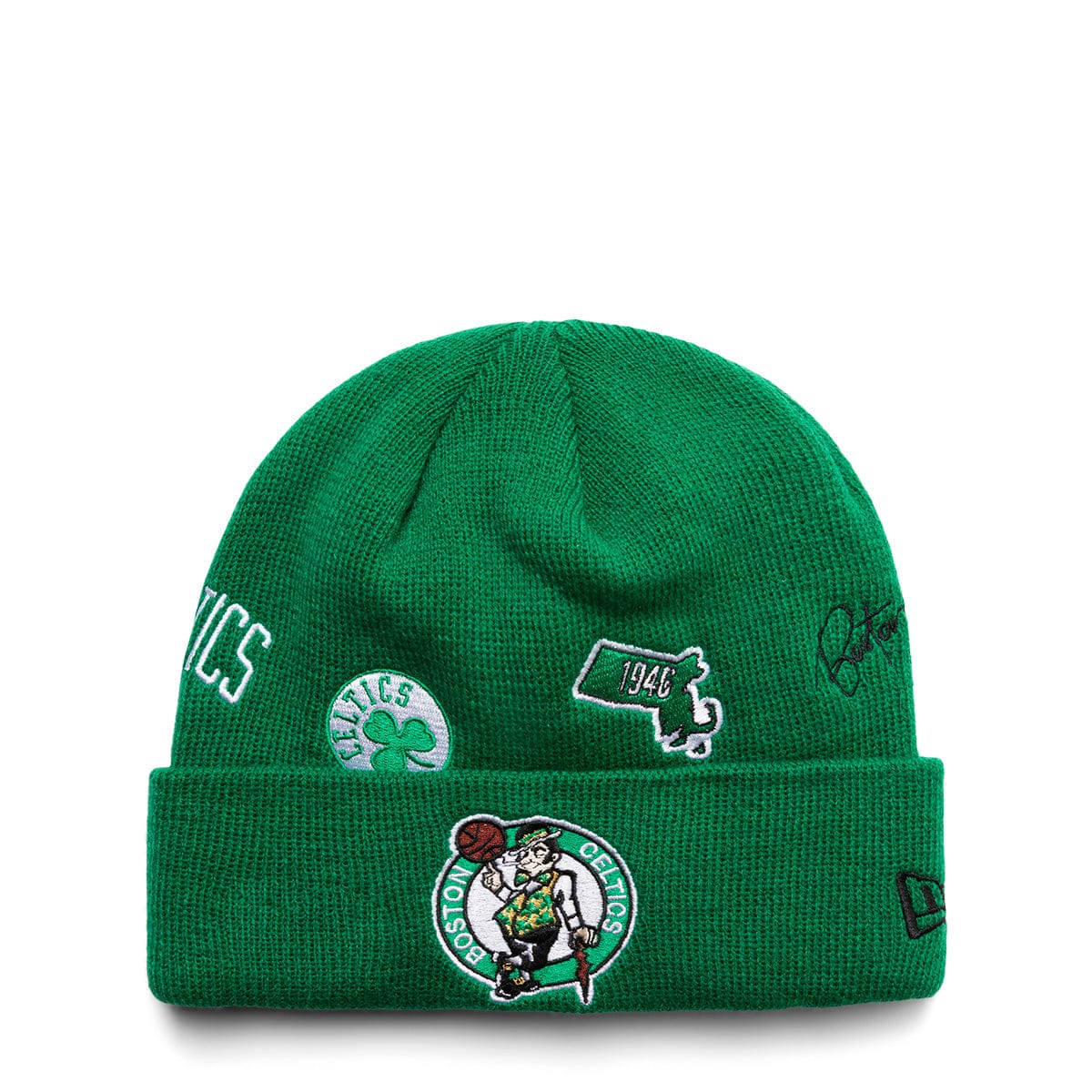 New Era Headwear GREEN / O/S KNIT IDENTITY D3 BOSTON CELTICS OTC