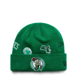 New Era Headwear GREEN / O/S KNIT IDENTITY D3 BOSTON CELTICS OTC