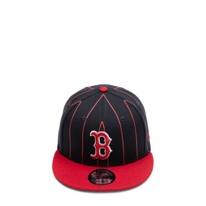 Men's New Era White/Red Boston Red Sox Pinstripe Baseball T-Shirt