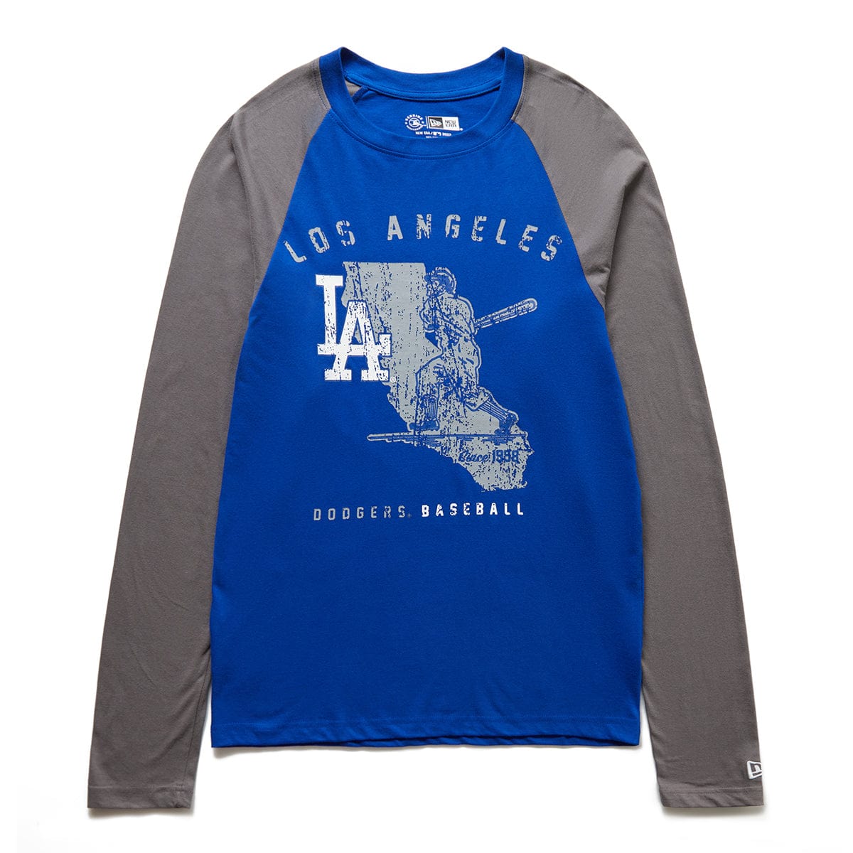 New Era T-Shirts LOS ANGELES DODGERS RAGLAN LS T-SHIRT