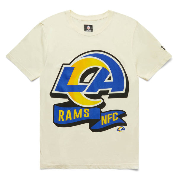 Official New Era LA Rams Team Logo Blue Short Sleeve T-Shirt