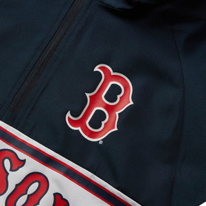 Boston Red Sox New Era Raglan Quarter-Zip Hoodie - Red