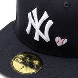 New Era Headwear TEAM HEART 5950 10112 NEW YORK YANKEES OTC