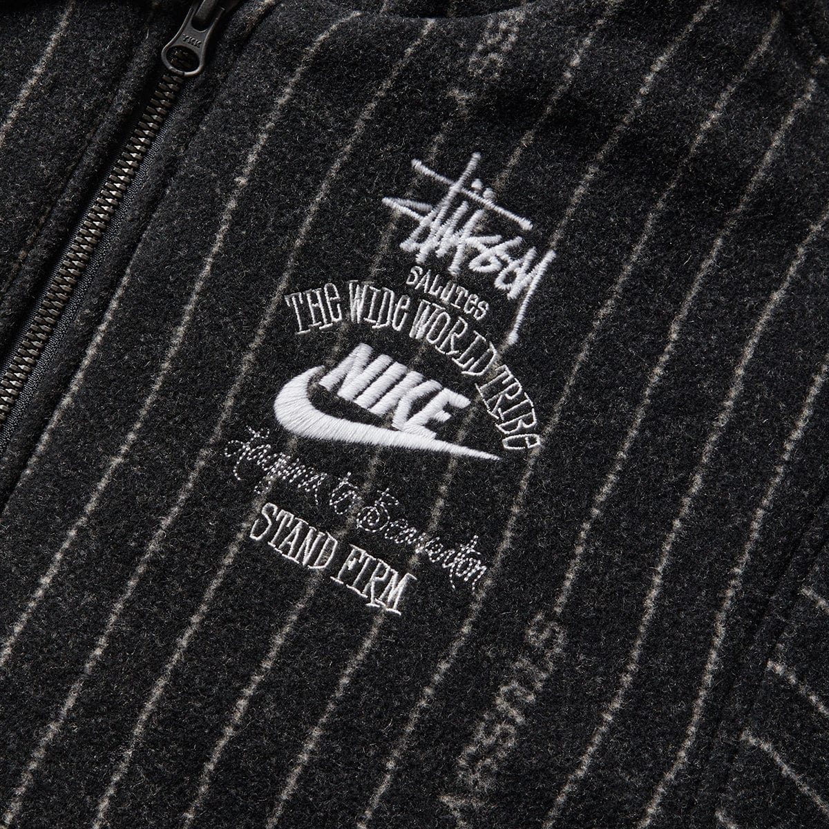 X STUSSY NRG STRIPE WOOL JACKET [DR4023-010] | Bodega